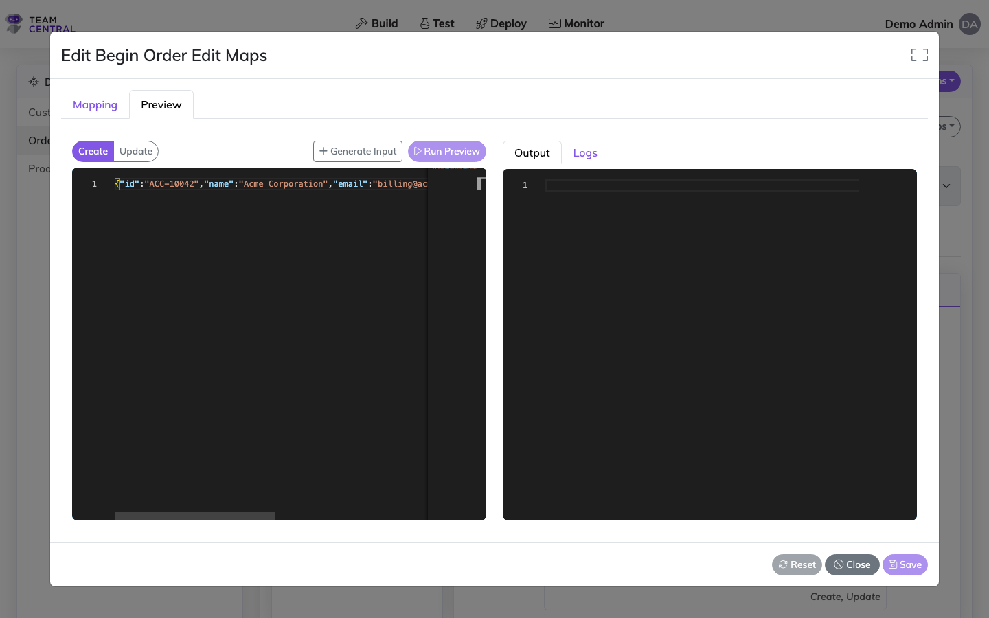 Map Preview Panel