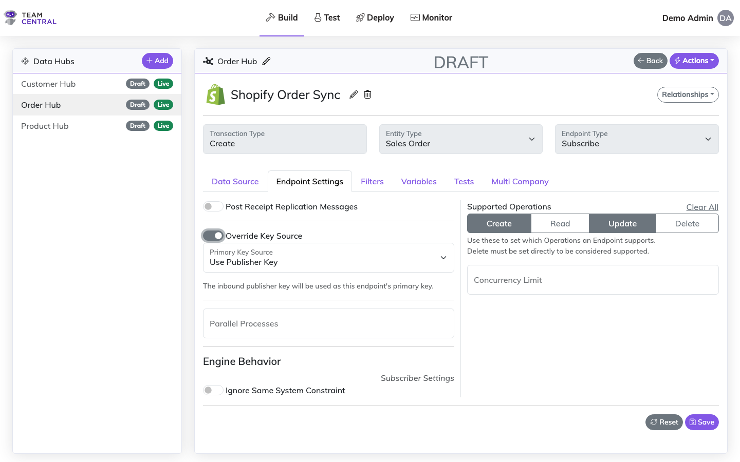 Override Key Source — Publisher Key
