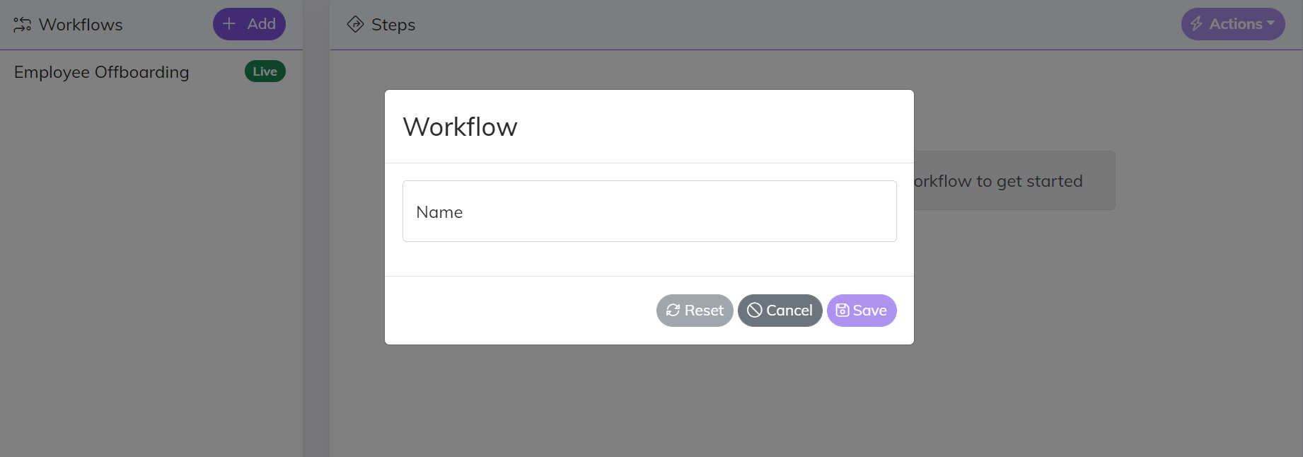 Add Workflow